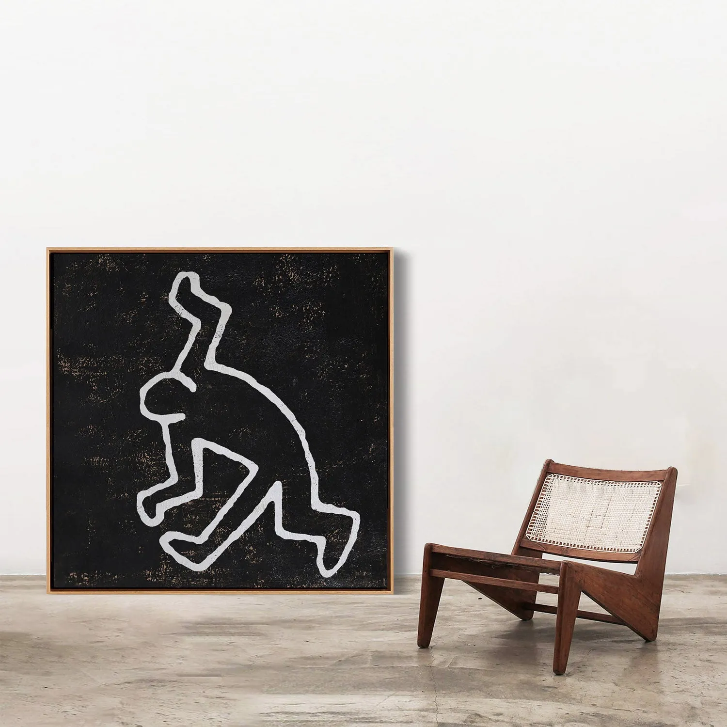 Abstract Dancing Man Painting H273S