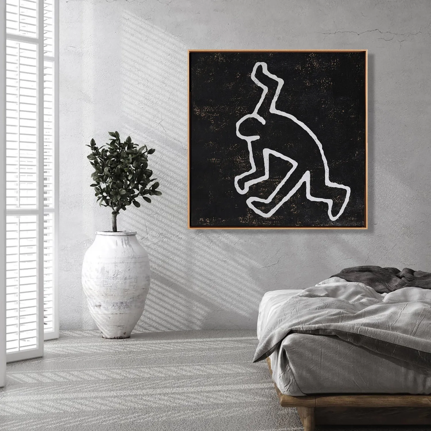 Abstract Dancing Man Painting H273S