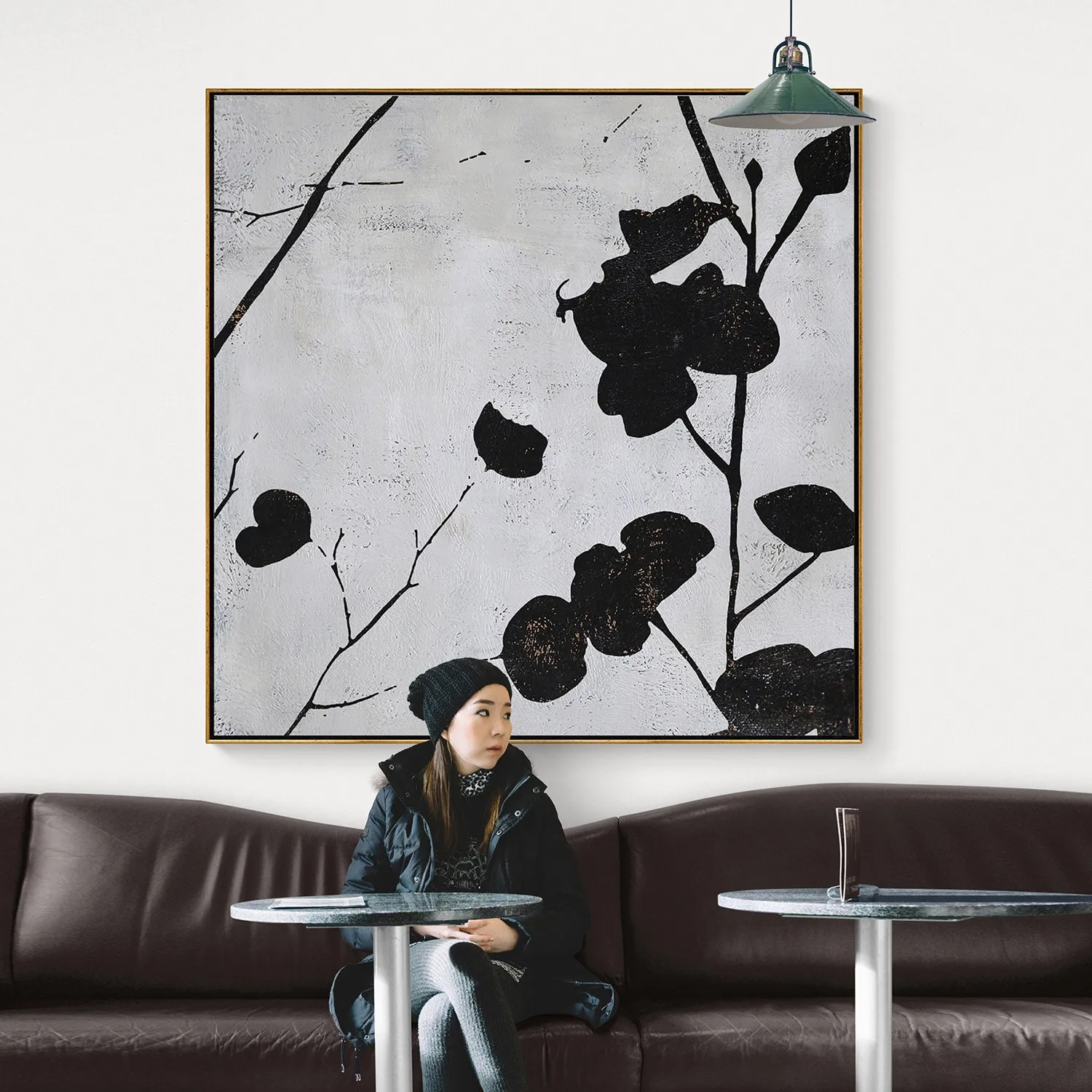 Abstract Flower painting H155S