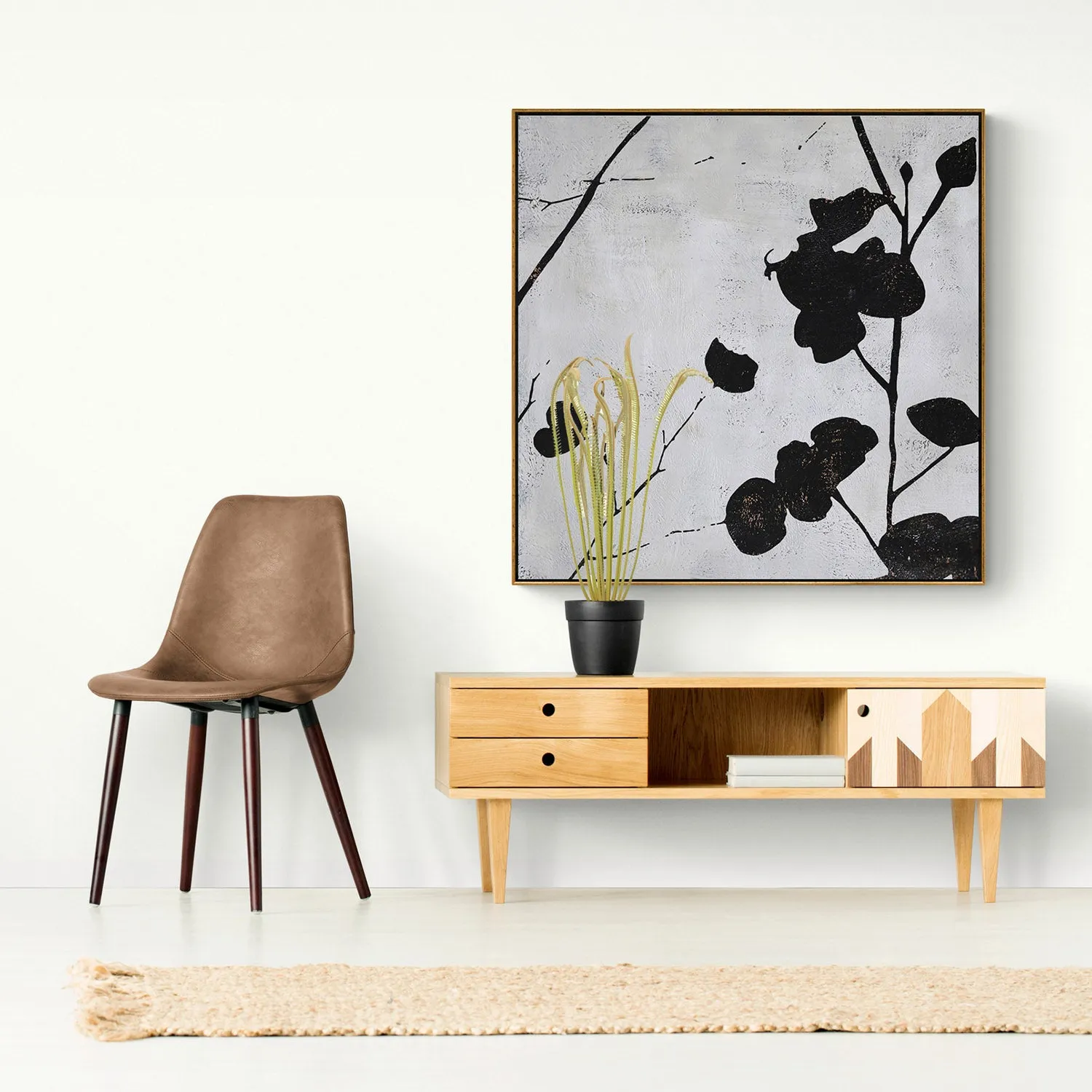 Abstract Flower painting H155S