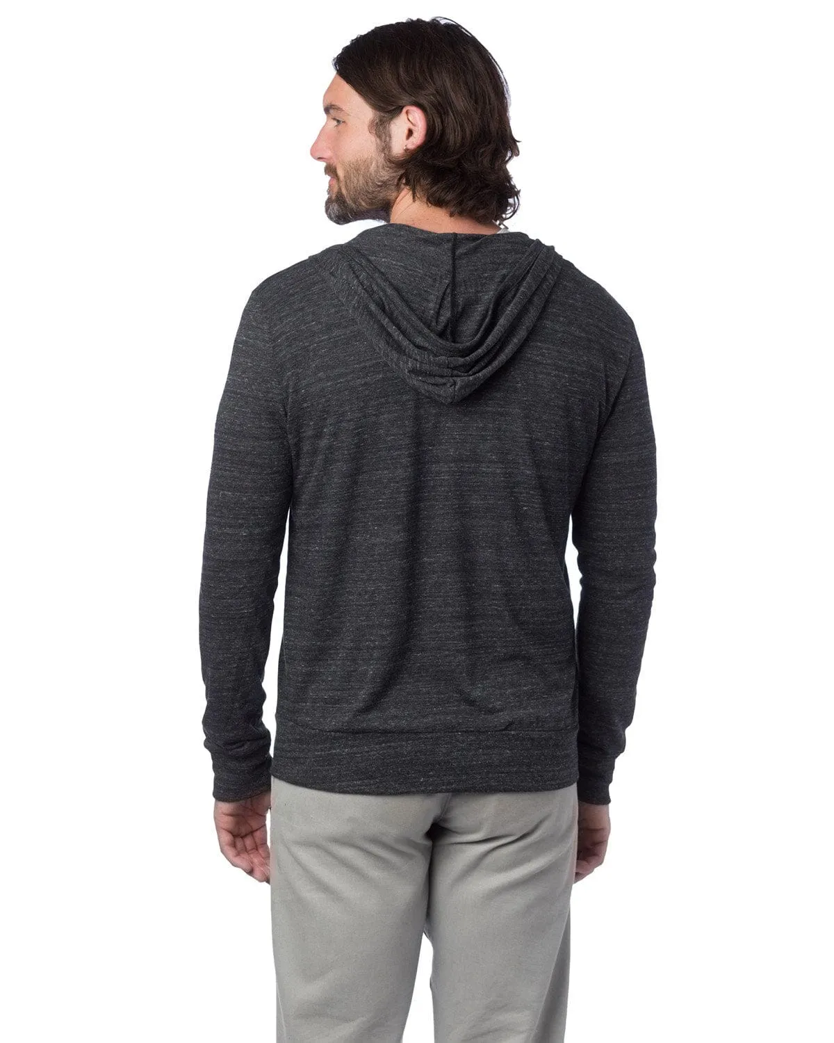 Alternative Unisex Eco-Jersey Zip Hoodie | Eco Black