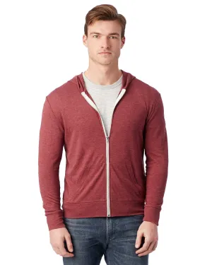 Alternative Unisex Eco-Jersey Zip Hoodie | Eco True Currant
