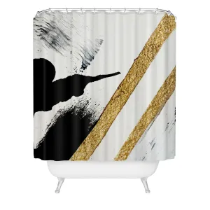 ARMOR 8 A MINIMAL ABSTRACT PIE SHOWER CURTAIN
