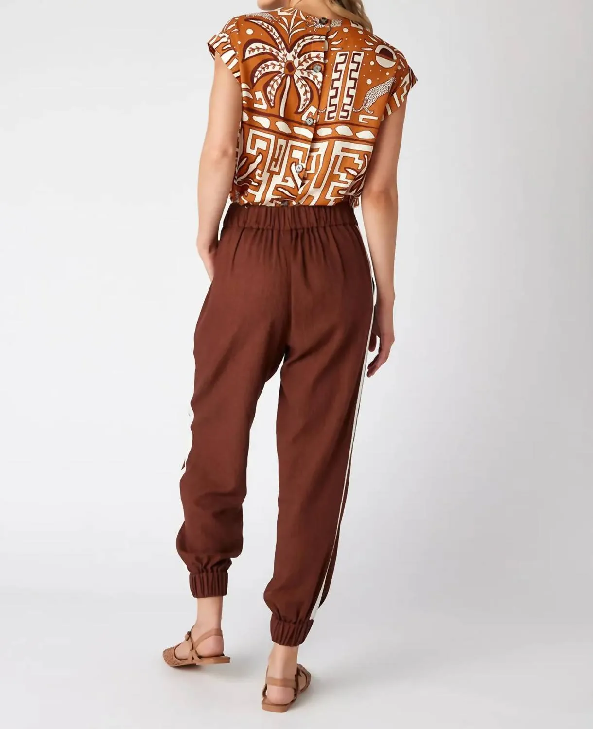 Auna Jogger Pants In Woodland Brown
