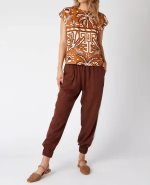 Auna Jogger Pants In Woodland Brown