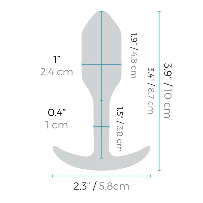 B-Vibe Snug Plug Anal Vibrant 10 Cm