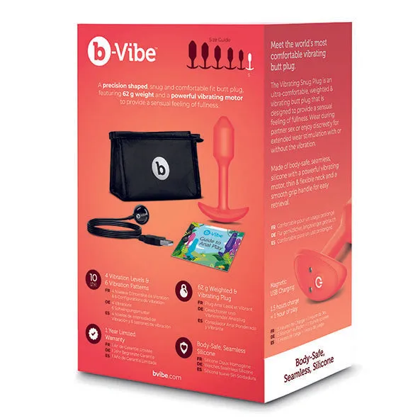 B-Vibe Snug Plug Anal Vibrant 10 Cm