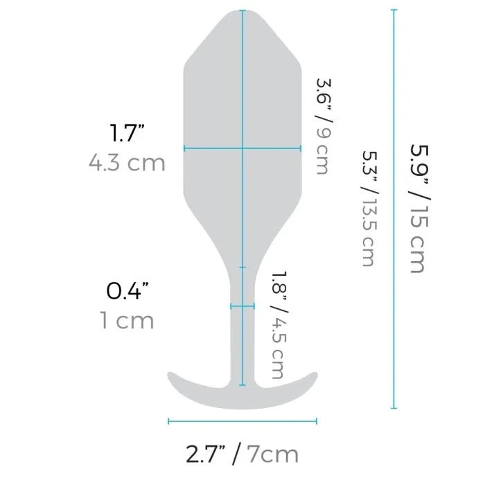B-Vibe Snug Plug Anal Vibrant 15 Cm