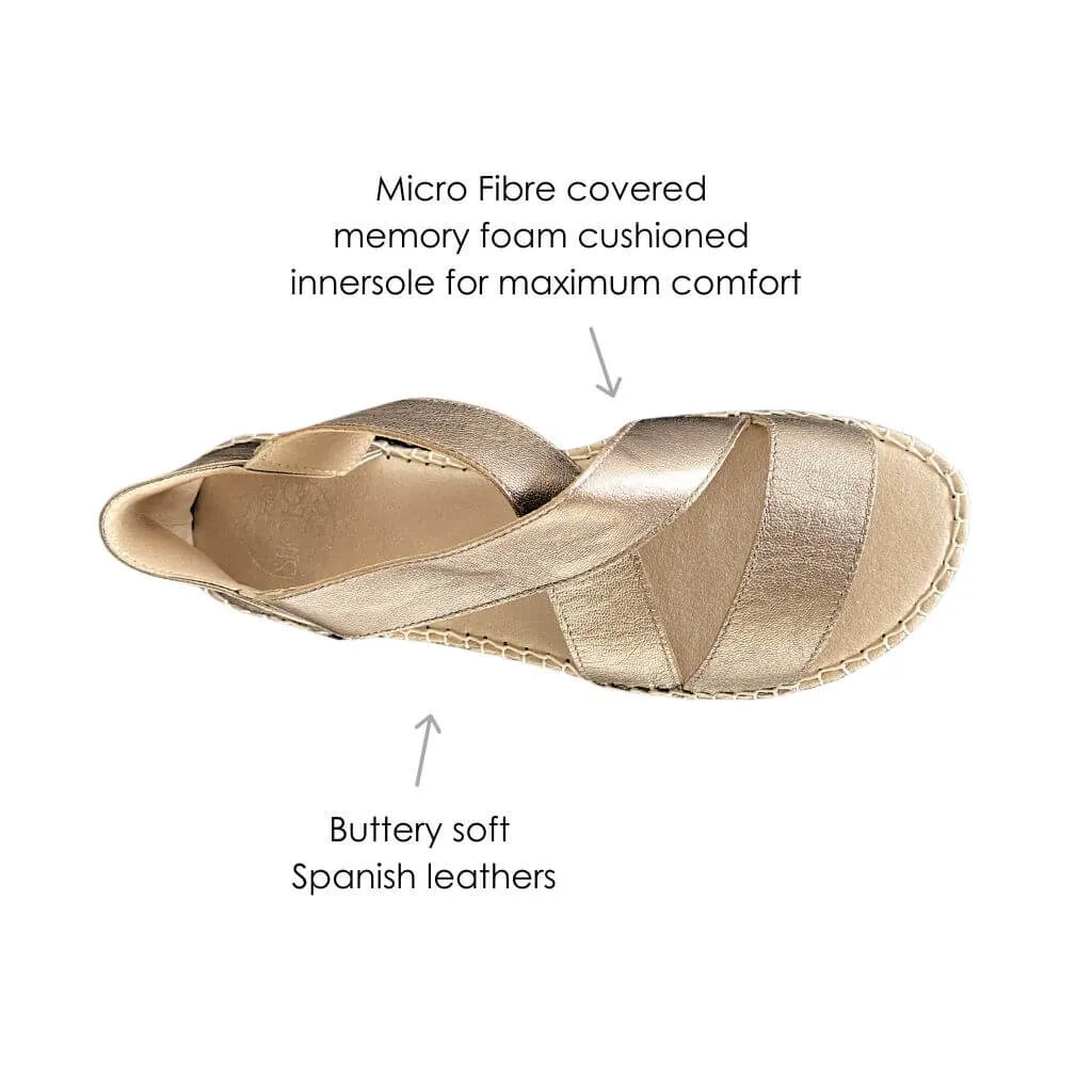 Beach Espadrille in Bronze