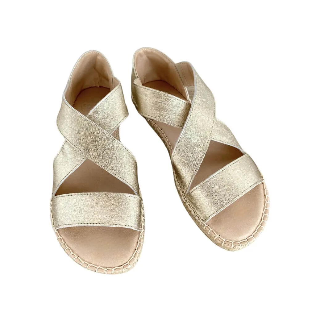 Beach Espadrille in Champagne