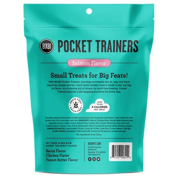BIXBI Pocket Trainers Salmon Flavor Grain-Free Dog Treats (6-oz bag)