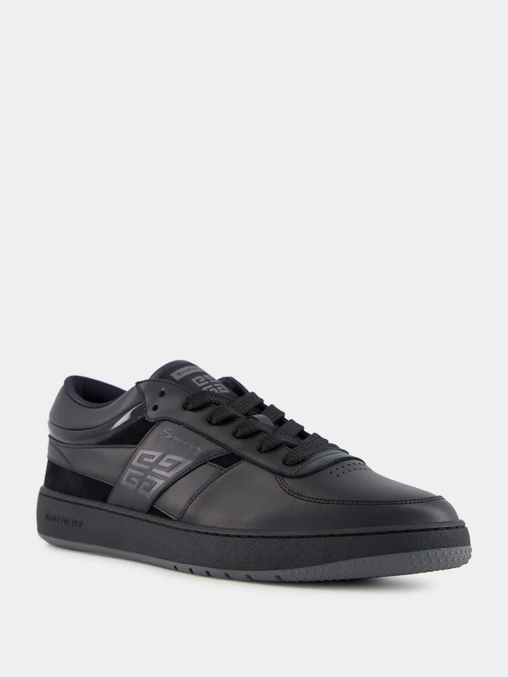 Black G Move Sneakers in Leather