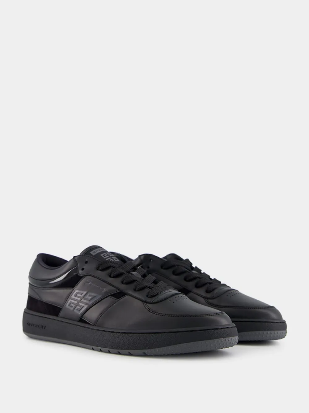 Black G Move Sneakers in Leather