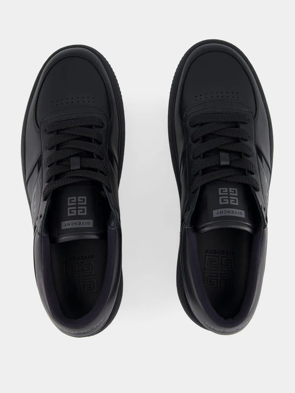 Black G Move Sneakers in Leather