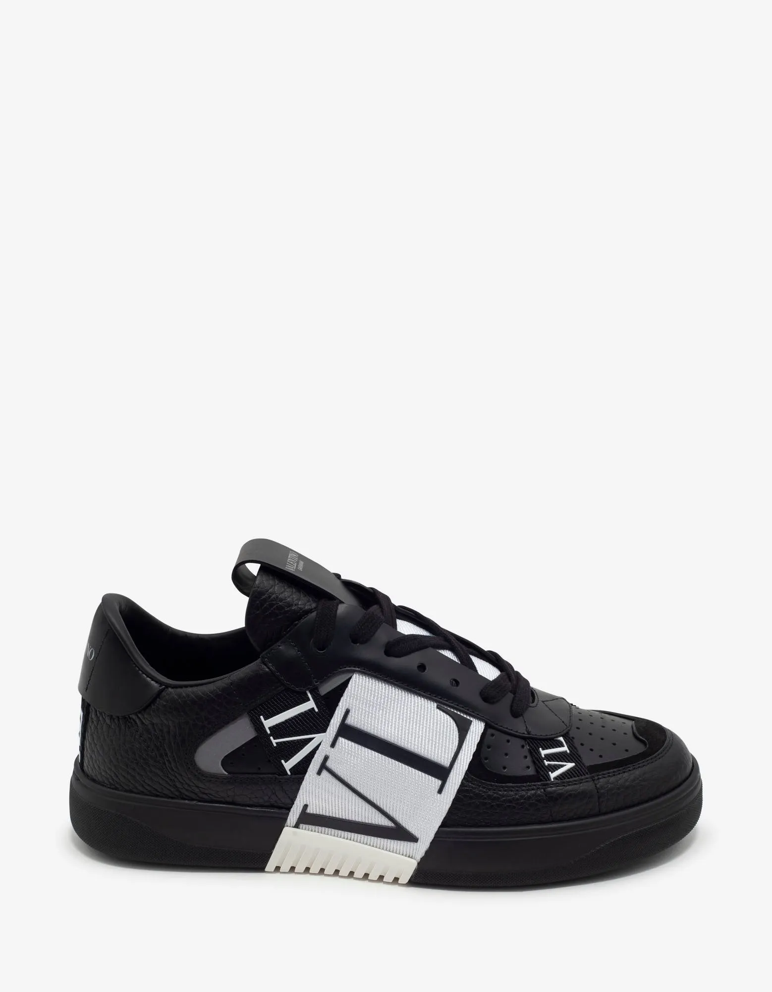 Black VL7N Trainers with Bands