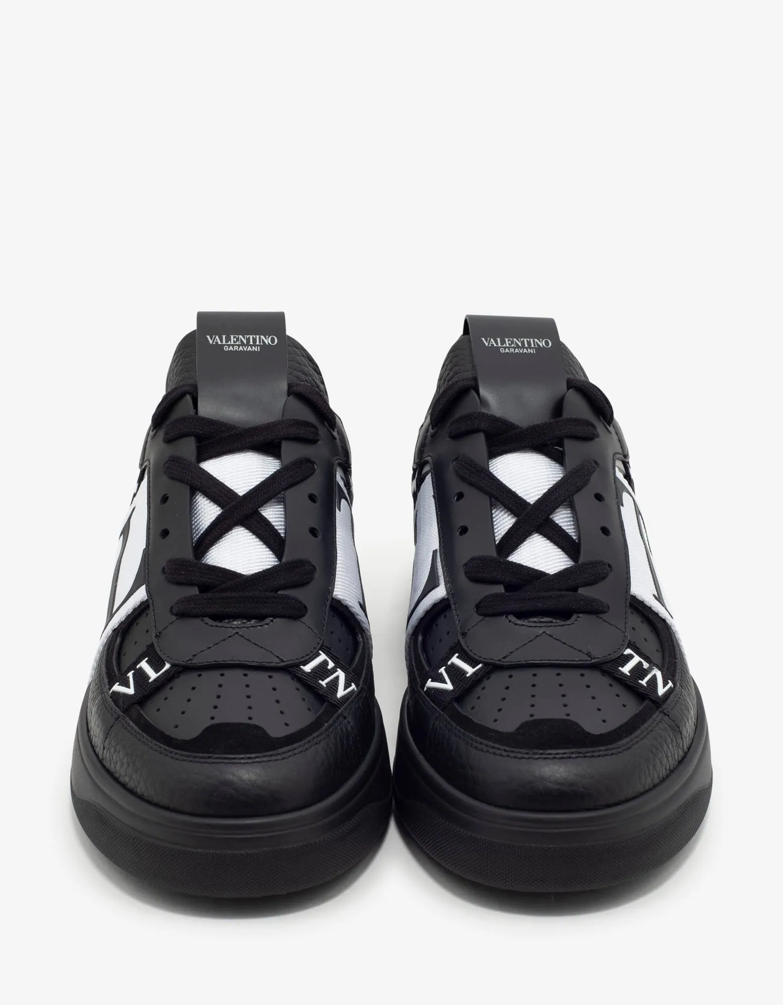 Black VL7N Trainers with Bands