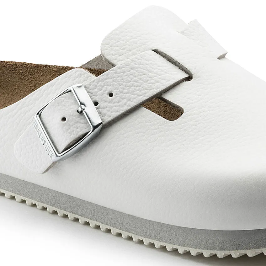 'Boston BS' unisex clog sandal - White