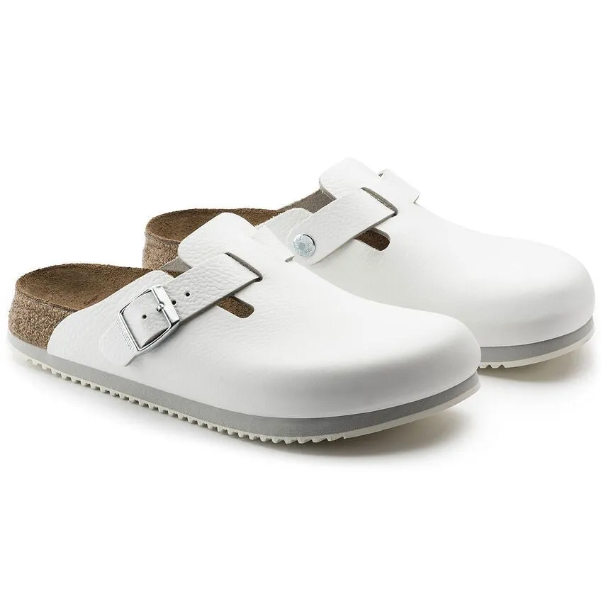 'Boston BS' unisex clog sandal - White