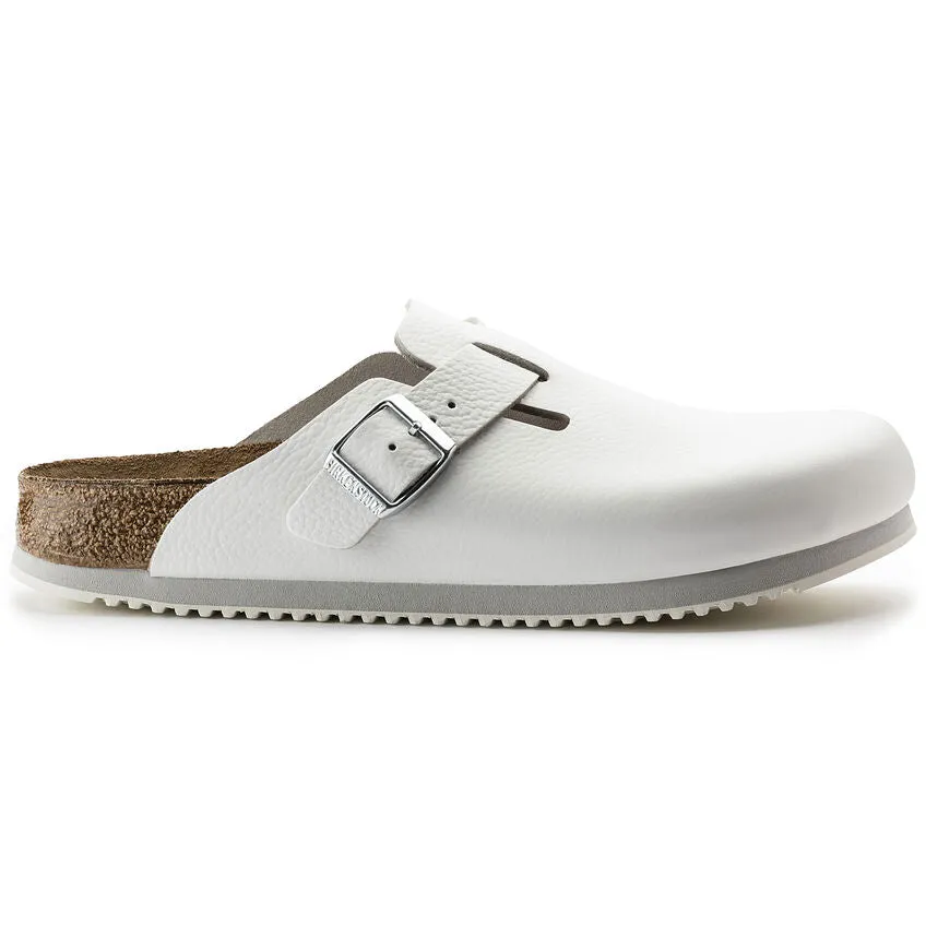 'Boston BS' unisex clog sandal - White