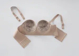 Bra 360: Strapless Longline Contouring Bra - Nude