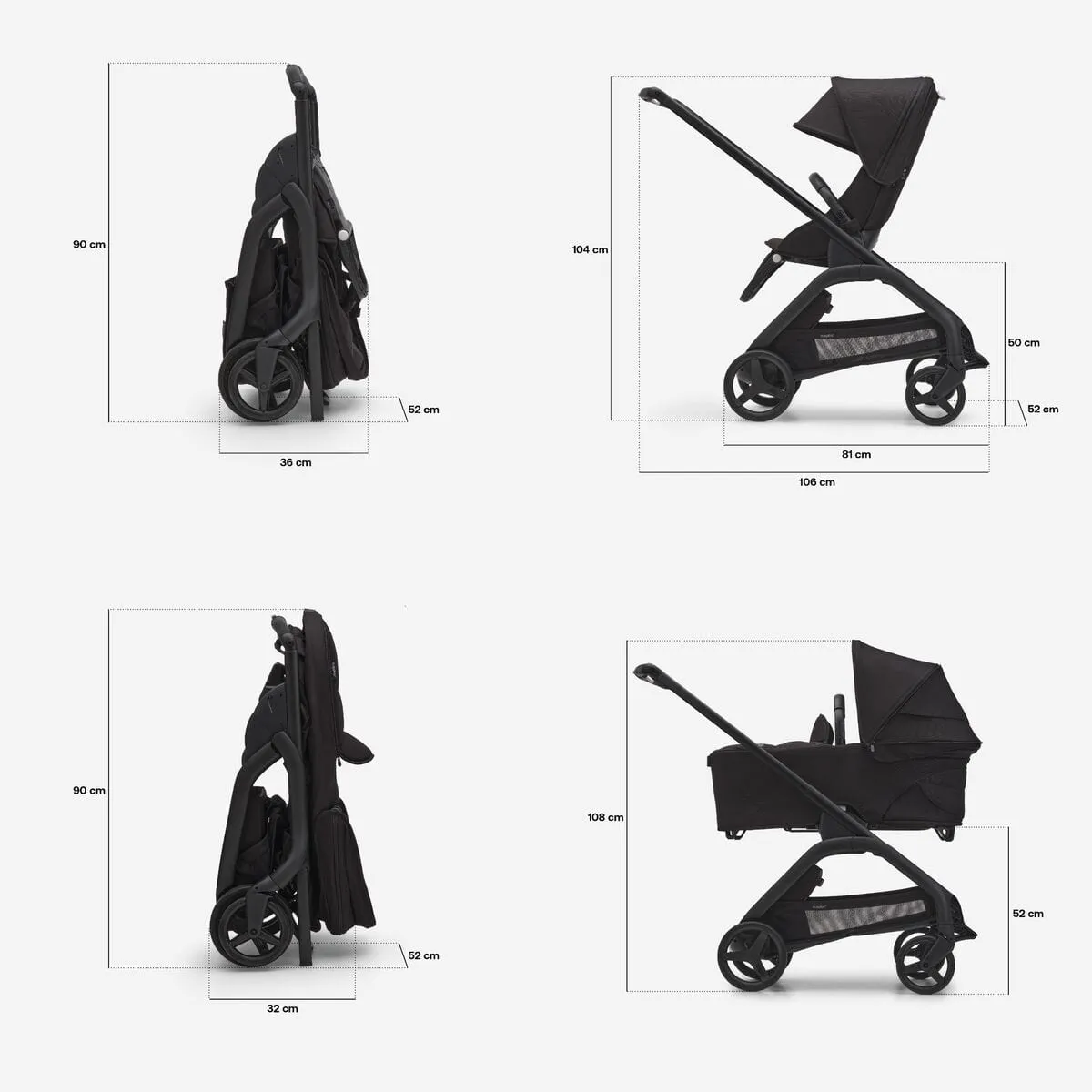 Bugaboo Dragonfly - Midnight Black