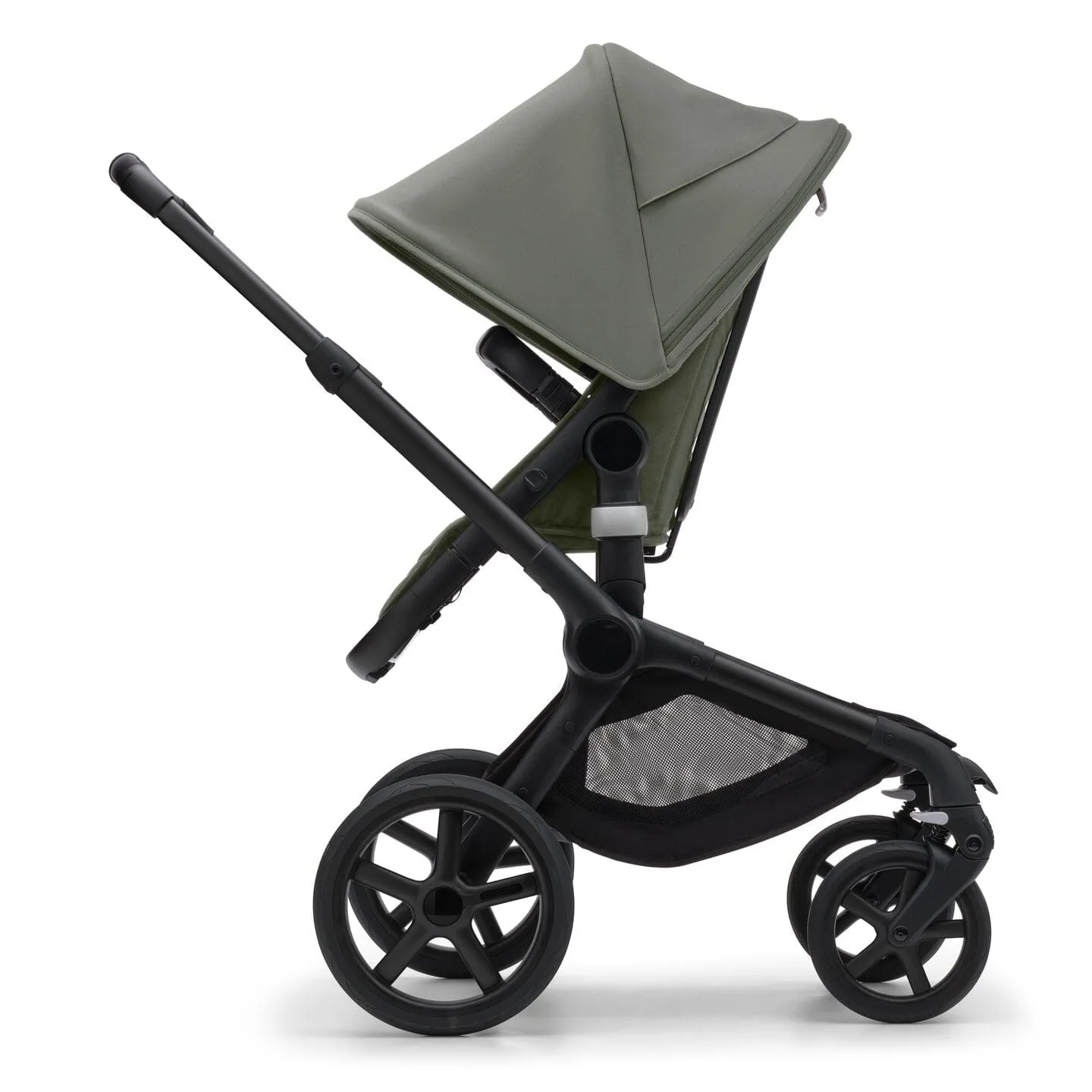 Bugaboo Fox 5, Cabriofix i-Size and Base Travel System - Black/Forest Green