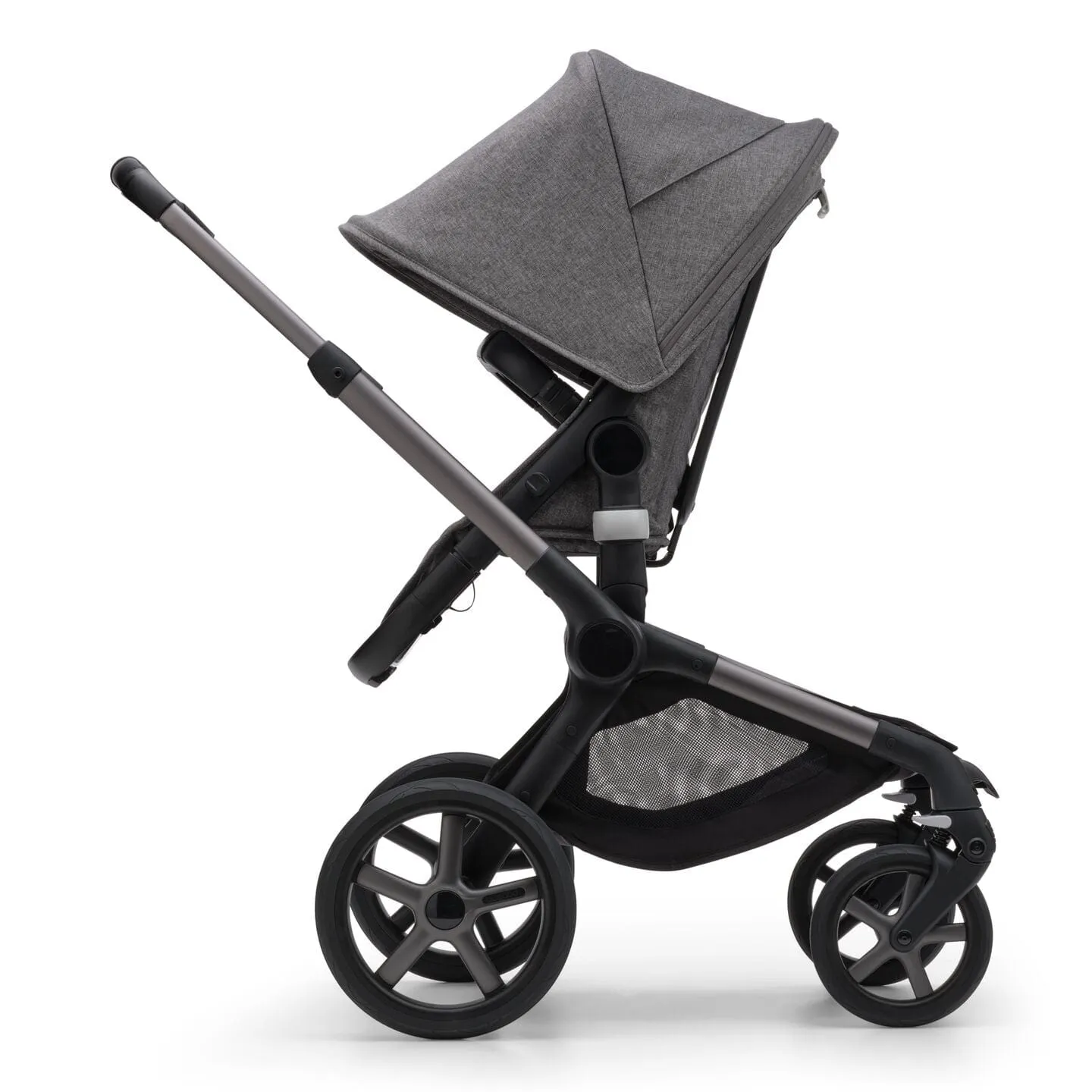 Bugaboo Fox 5, Cabriofix i-Size and Base Travel System - Graphite/Grey Melange