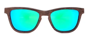 Camber Series / Walnut Wood Sunglasses / Blue Polarized Lenses