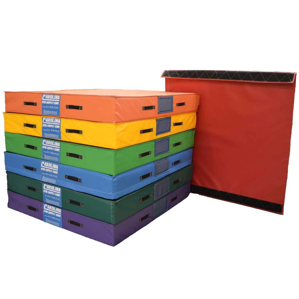 Carolina Gym Supply Xcel Vault Matting System with 5'x5'x 8" Mats