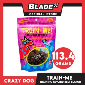 Crazy Dog Train-Me! Beef Flavor 4oz Dog Treats