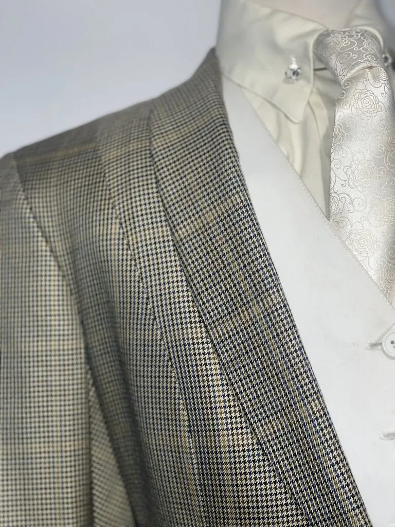 Custom Tan Plaid Daycoat