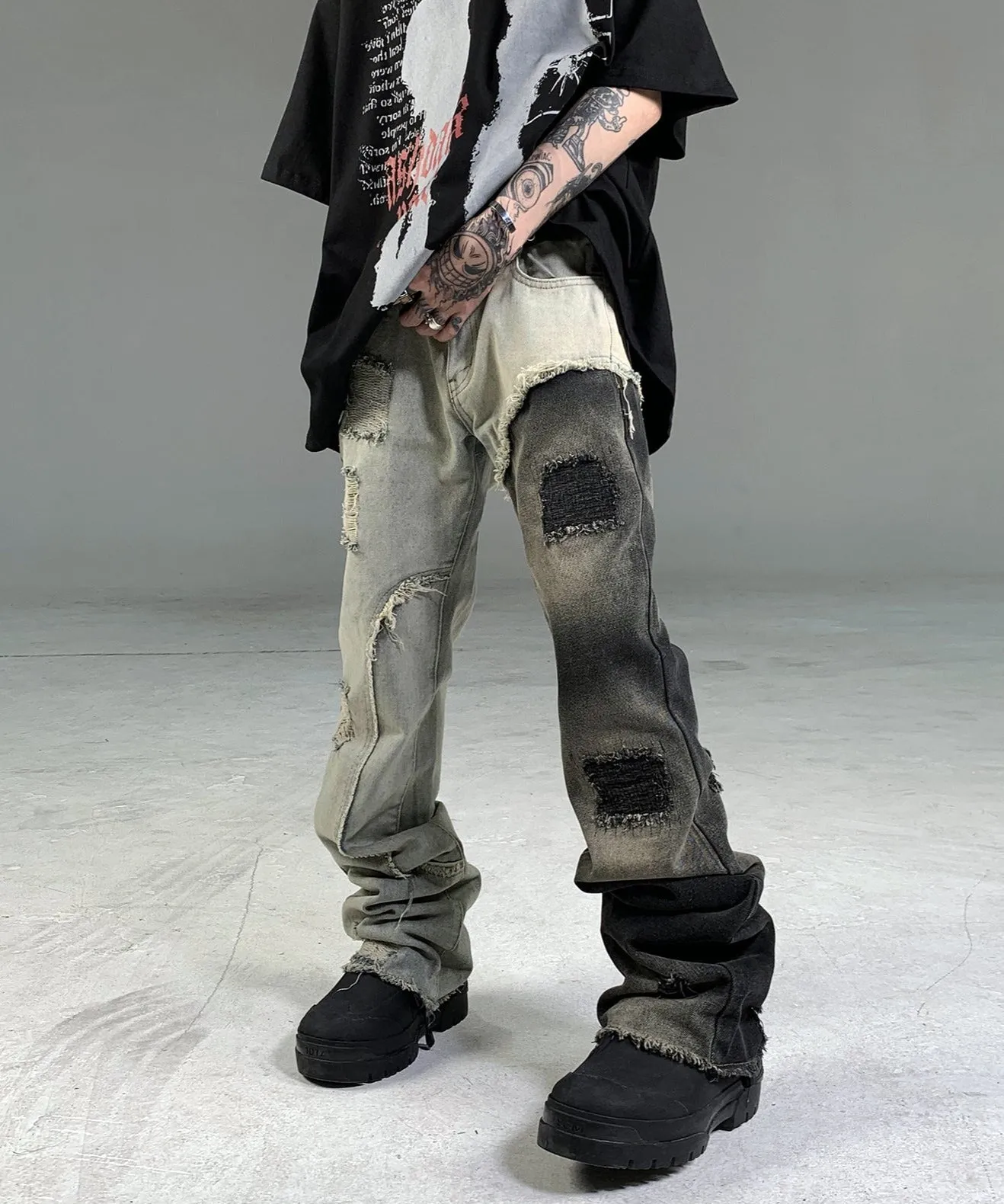 Deconstructed Destroyed Jeans