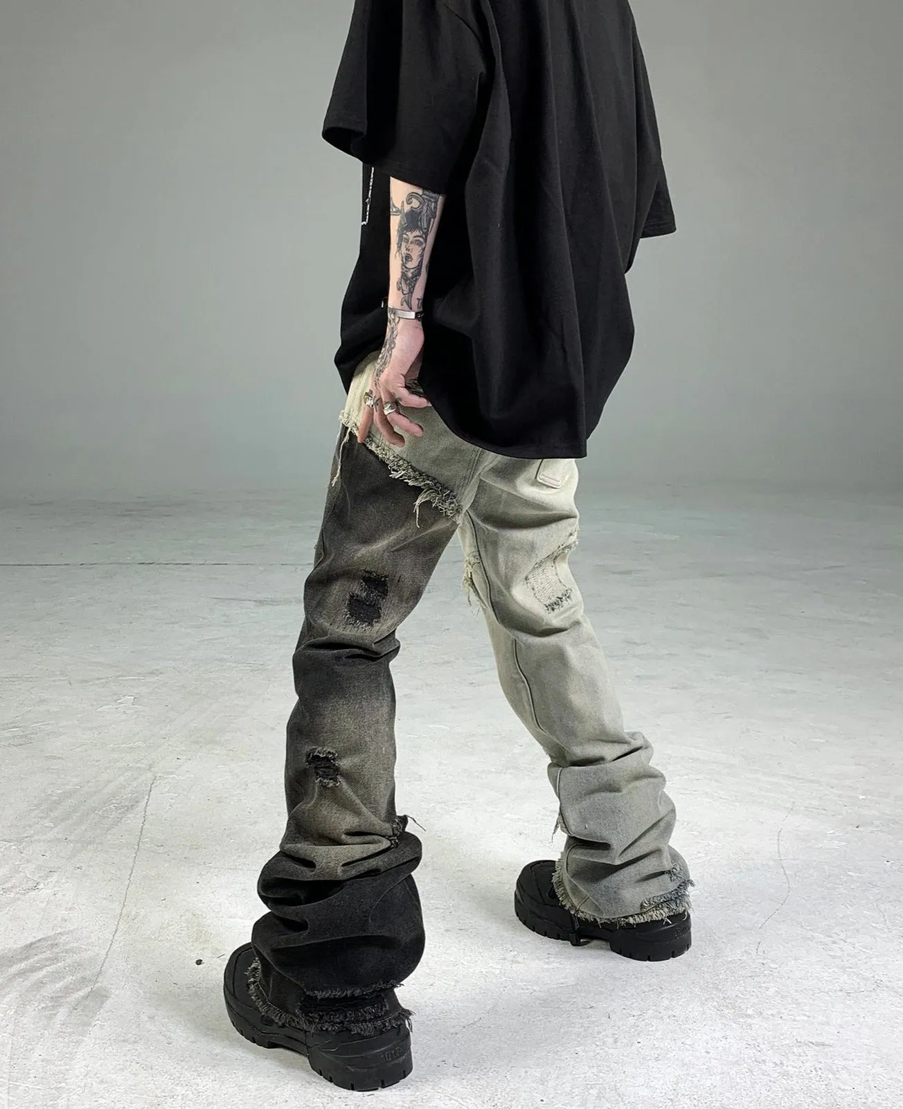 Deconstructed Destroyed Jeans