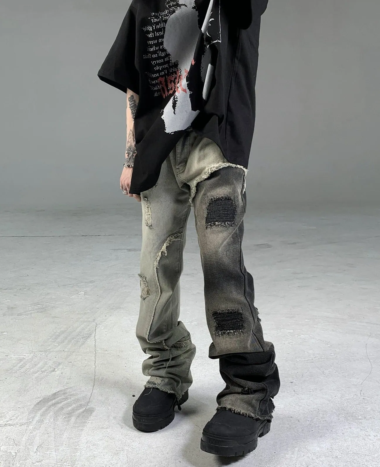 Deconstructed Destroyed Jeans