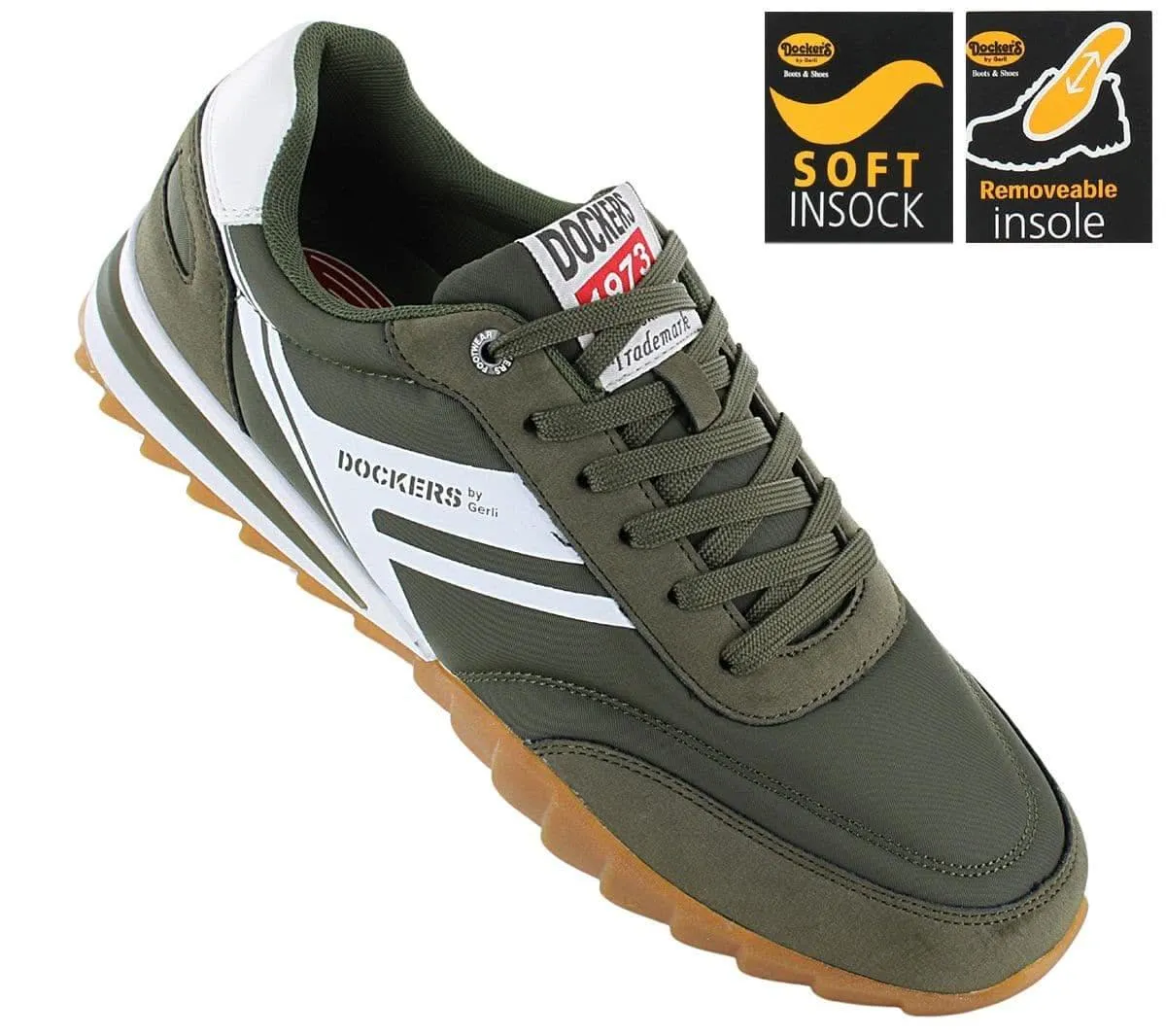 DOCKERS by Gerli 54HY002 - Herren Schuhe Sneakers Grün 702800