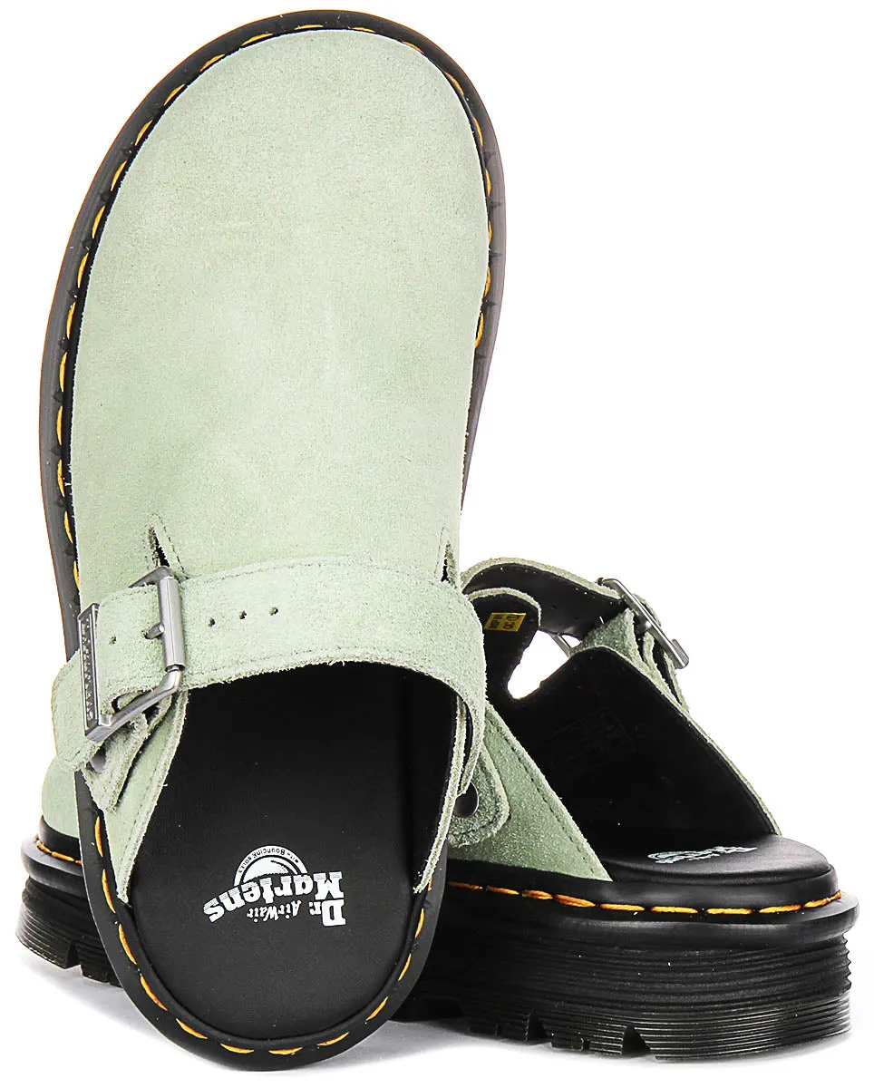 Dr Martens Zebzag MULE In Sage Green for Women