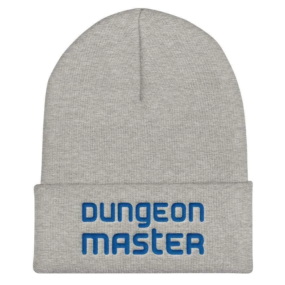 Dungeon Master DM Modern Blue Cuffed Beanie / Tuque