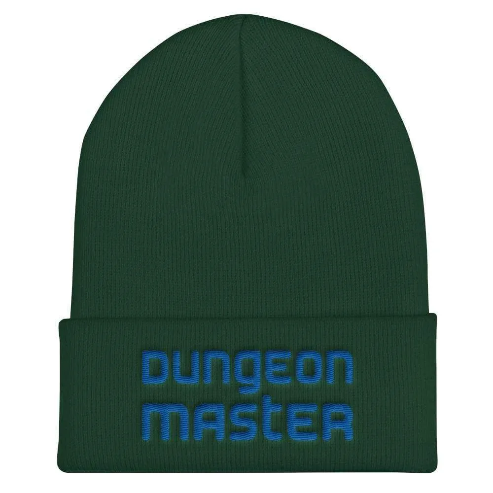 Dungeon Master DM Modern Blue Cuffed Beanie / Tuque