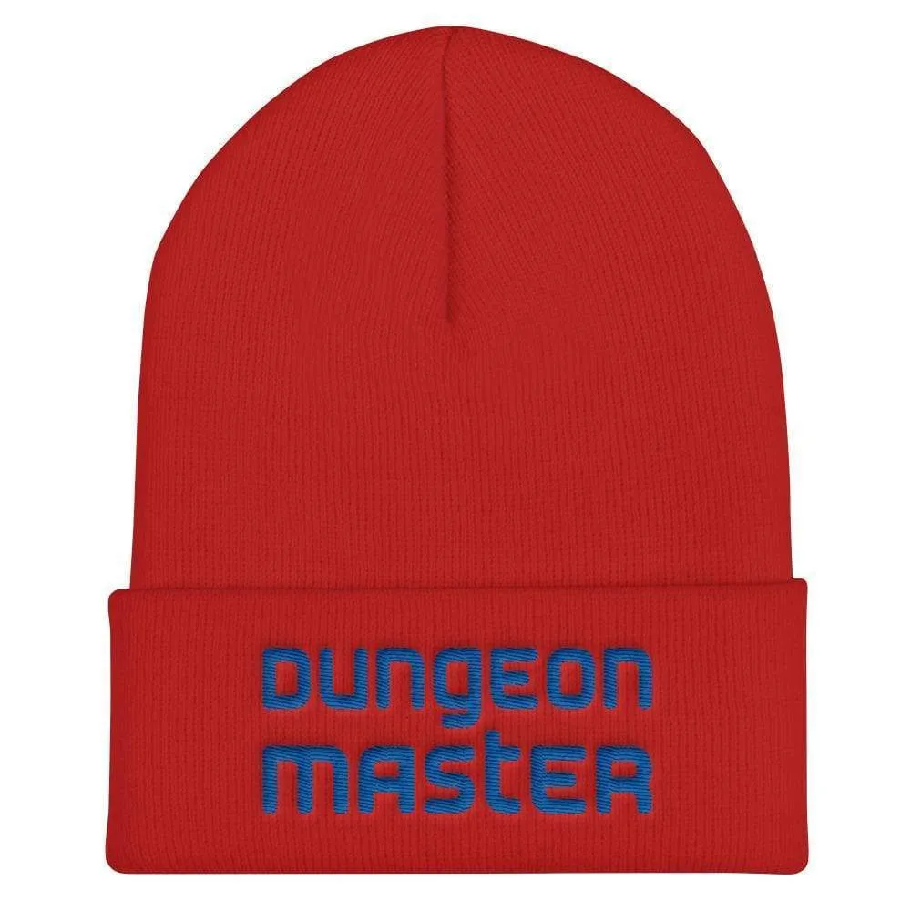 Dungeon Master DM Modern Blue Cuffed Beanie / Tuque