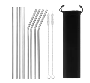 Eco-Friendly Reusable Straws - 8 Piece