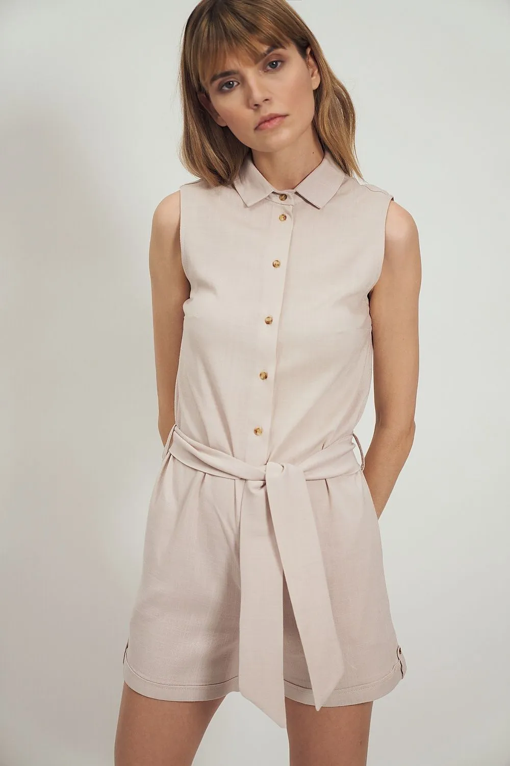 Elegant Utility Jumpsuit - Relaxed Fit