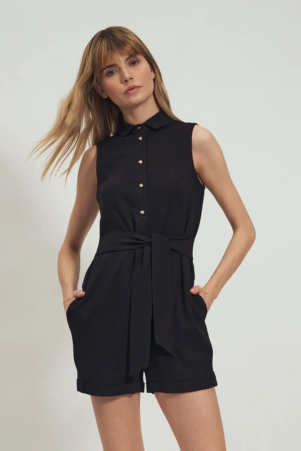 Elegant Utility Jumpsuit - Relaxed Fit