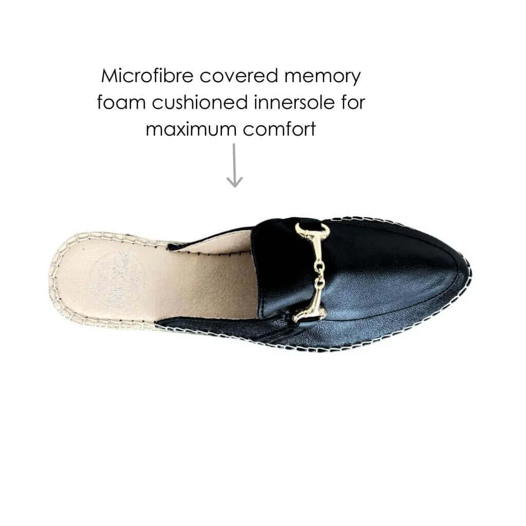 Espadrille Mule in Midnight