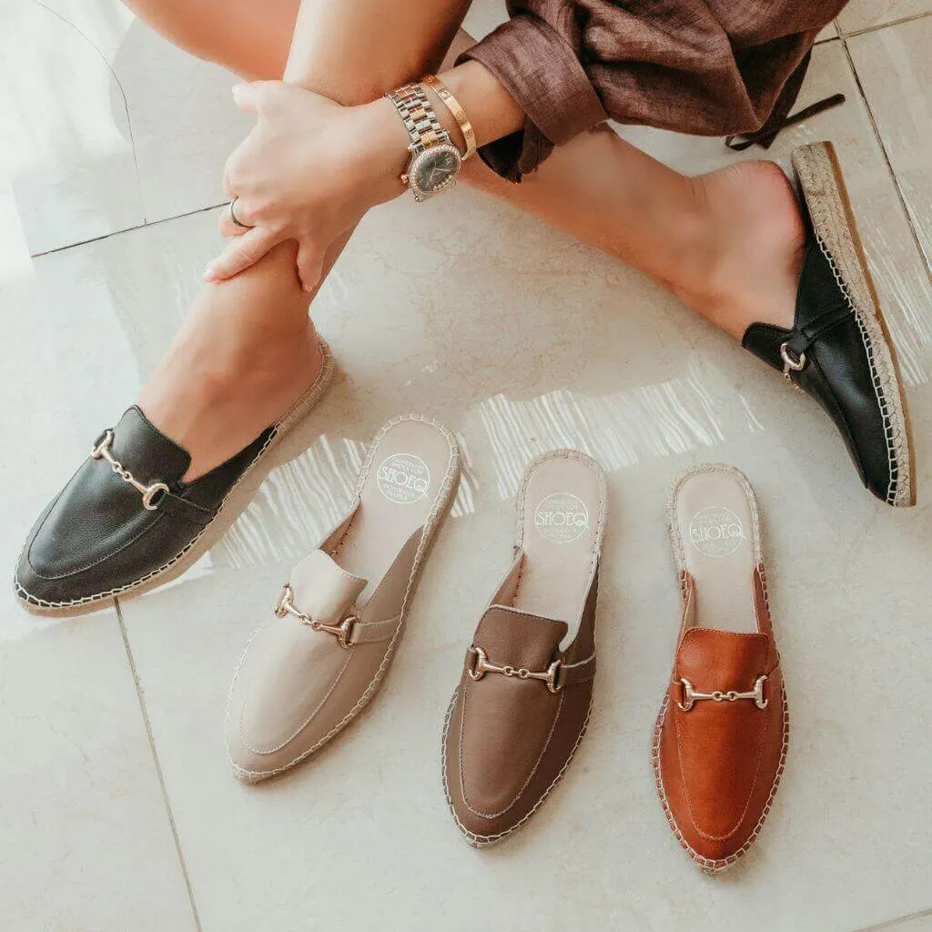 Espadrille Mule in Midnight