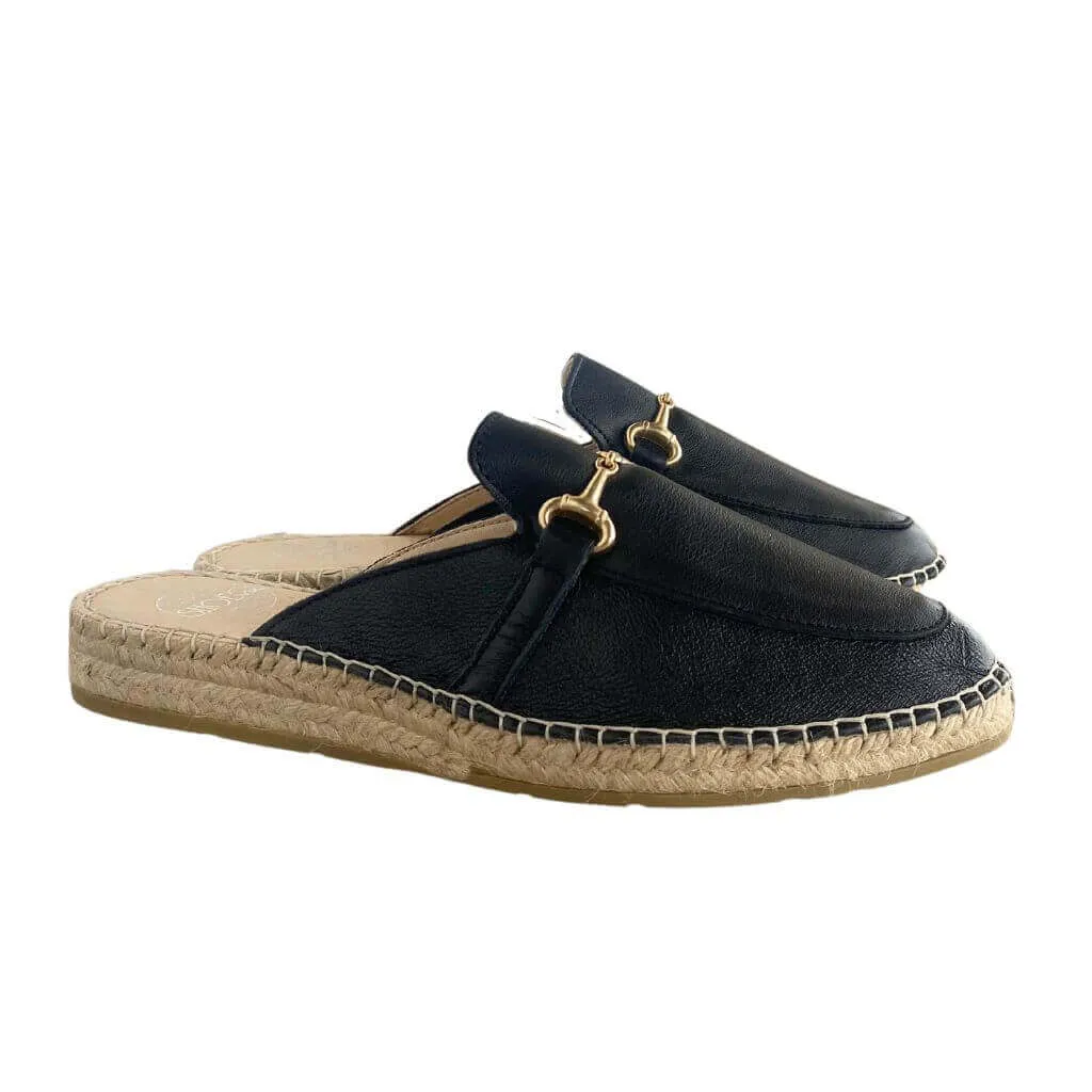 Espadrille Mule in Midnight