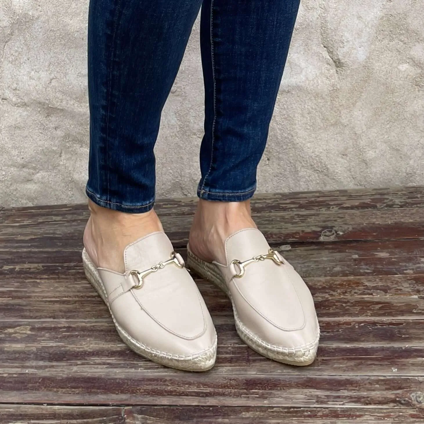 Espadrille Mule in Sand