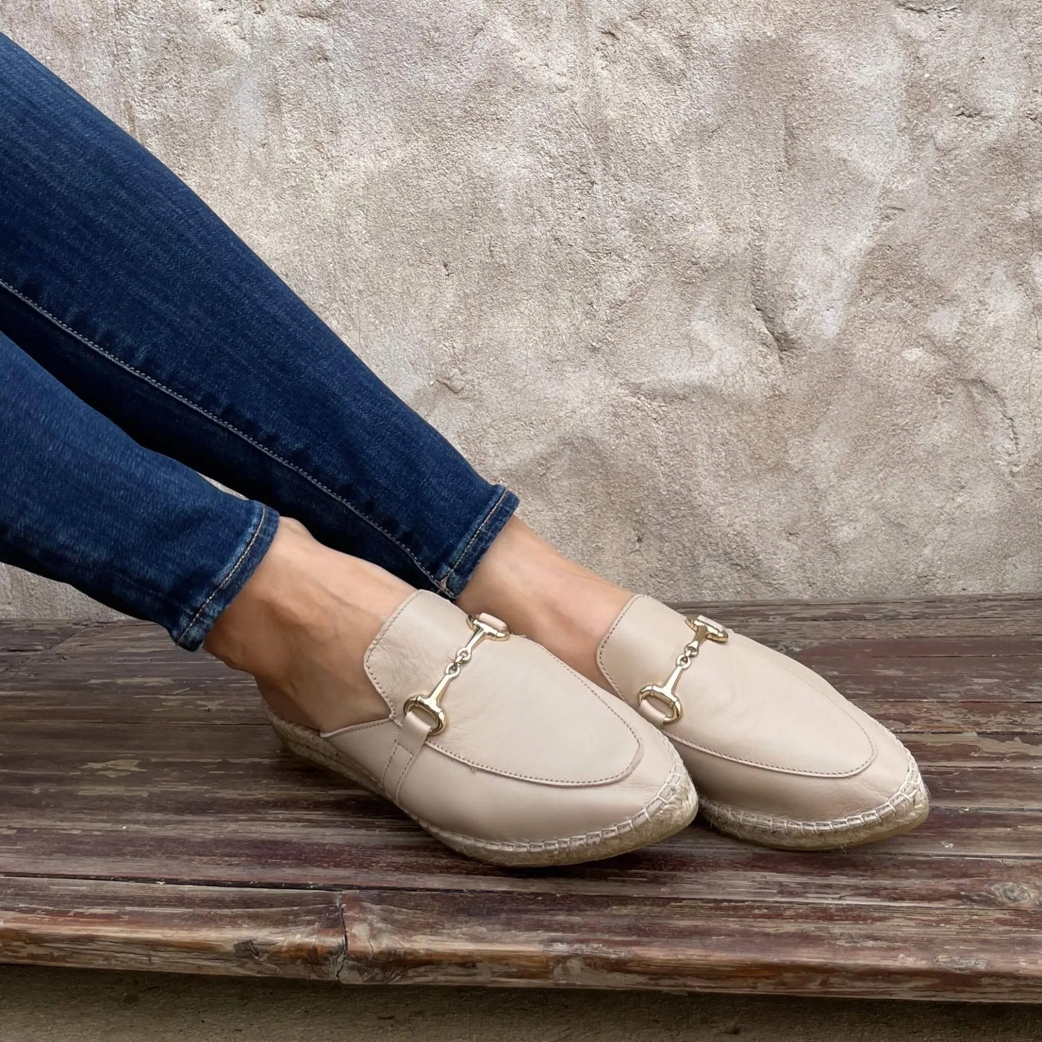 Espadrille Mule in Sand