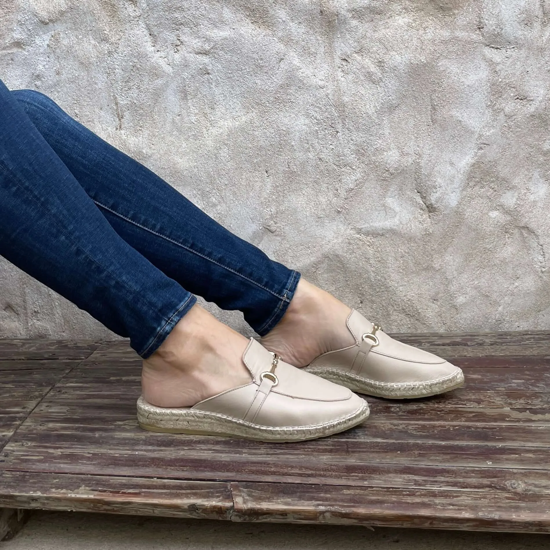 Espadrille Mule in Sand