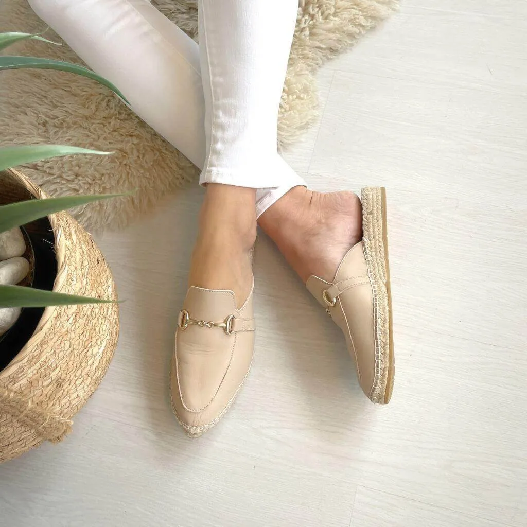 Espadrille Mule in Sand
