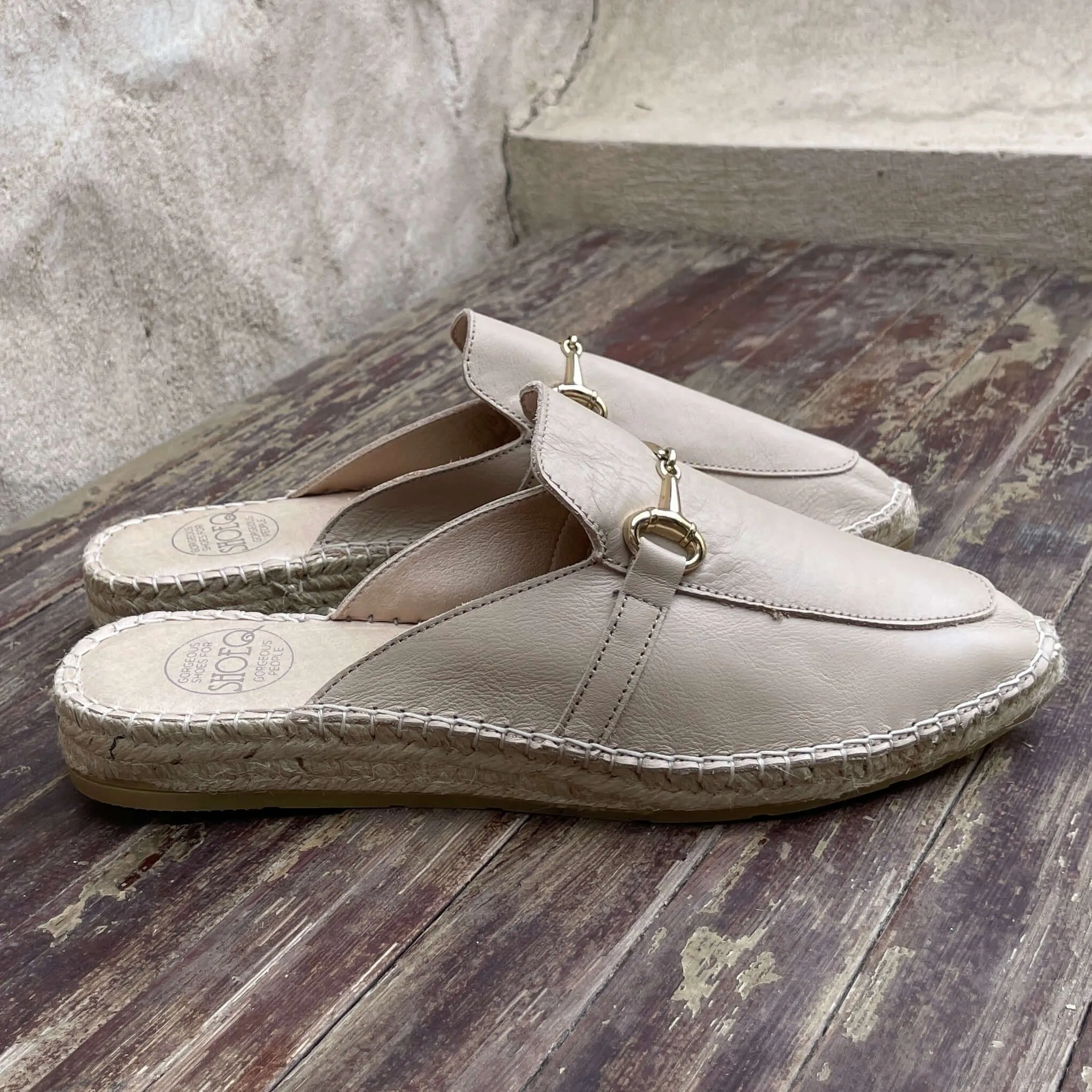 Espadrille Mule in Sand